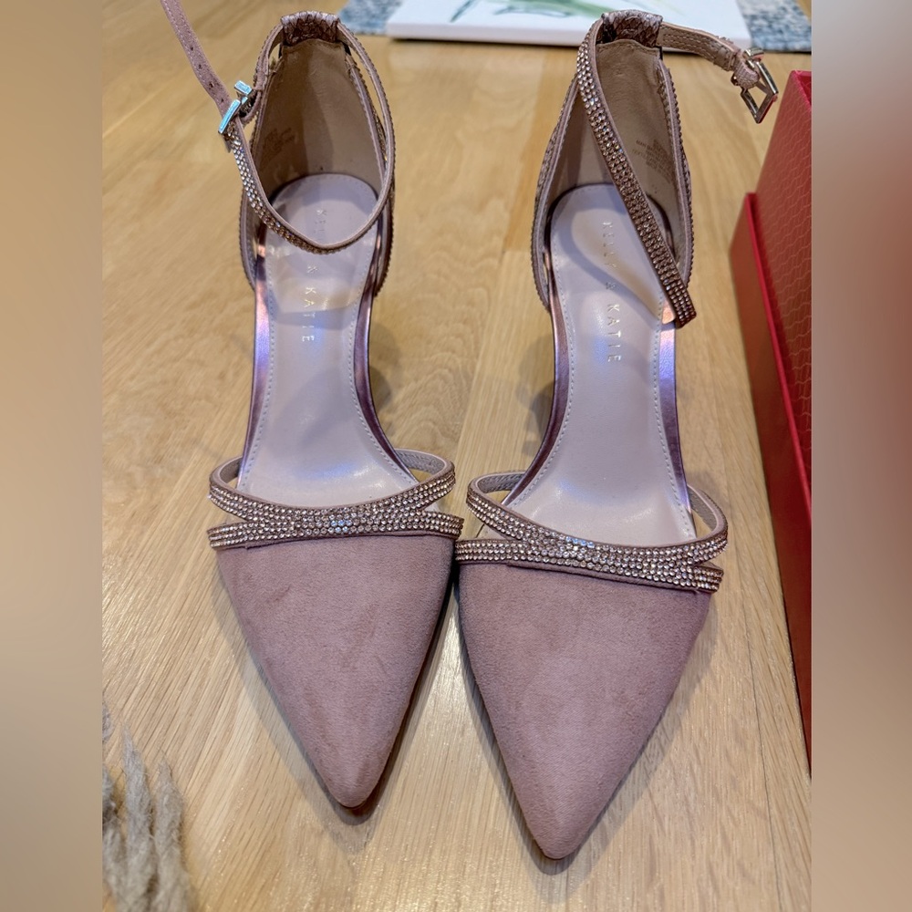 Kelly & Katie Pink Suede Heels
